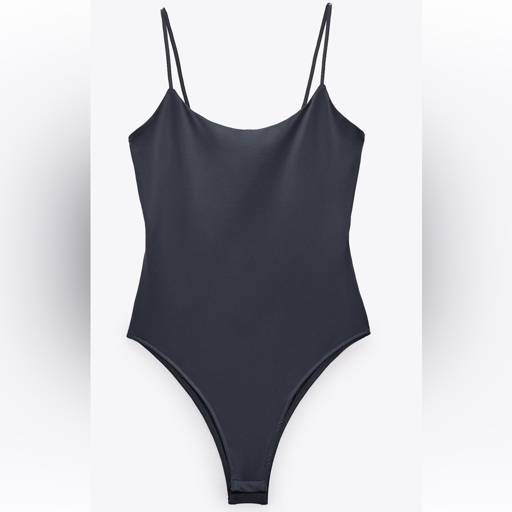 Zara Charcoal Grey Bodysuit